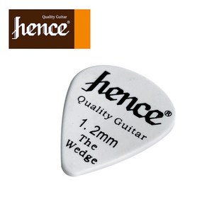 Hence - Standad Electic Guita Pick / 일렉기타 피크 1.2mm Wedge (White), 1개, *