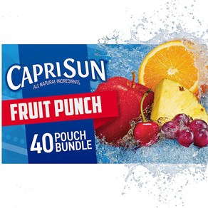 Fuit Punch Capi Sun Fuit Punch Ready-to-Dink Juice (40 과일 펀치 카프리선 과일 펀치 즉석음료 주스 (40포 10개입 4박스, 1개