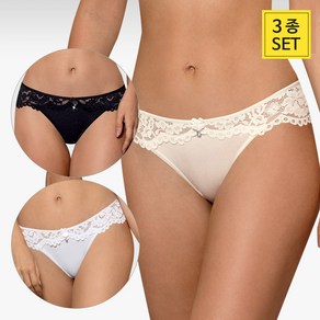 로사 네비아 레이스 삼각팬티 3종세트