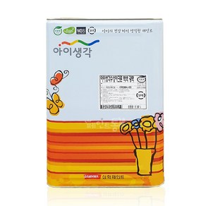 삼화페인트 아이생각 수성아크론 광택 백색 18L 콘크리트 몰탈 내/외부, 화이트, 1개