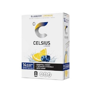 셀시우스 온더고 에너지드링크 비타민 파우더 14개입 블루베리 레몬에이드맛 CELSIUS