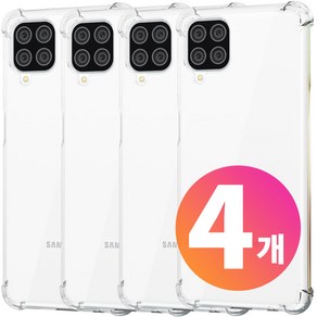 나인테크 2+2 갤럭시 버디 A22 올 클리어 투명 범퍼 젤리 케이스 4개 a226