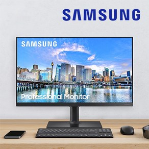 삼성전자 F24T450FQ 24인치 IPS LED 컴퓨터 모니터 베젤리스 광시야각 플리커프리 75Hz 멀티스탠드