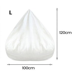 1인용빈백 빈백소파 충전재 없는 교체 내부 탈착식 세탁 가능 레이지 라이너 빈 백 거실 의자 푸프 퍼프, 6) 1pc  100x120cm