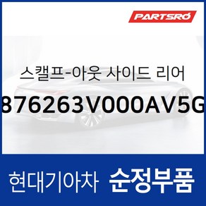 그랜저HG 사이드미러커버 백미러커버 조수석쪽 (브론즈그레이) (876263V000AV5G)