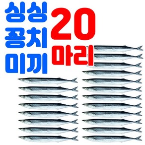 싱싱하고 사이즈 큰 낚시용 꽁치 미끼 약25~27cm 갈치낚시 선상 텐야 텐빈 생미끼 붕장어