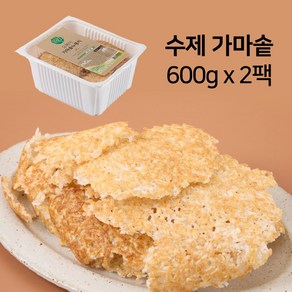 가마솥 누룽지 국산 찹쌀 100% 수제 오복이 간식 식사대용 600g, 2개