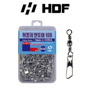 해동 HA-1251 핀도래 100 덕용 10호 12호 대용량 도래 낚시소품, 1개