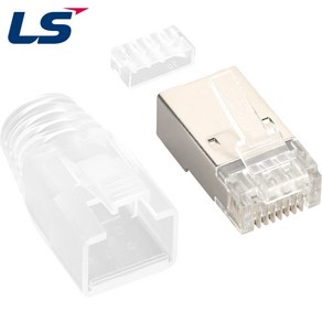 LS전선 LS-MP-SC-RJ45-TR-B4 CAT.7/CAT.6A STP RJ-45 플러그(100개), 100개