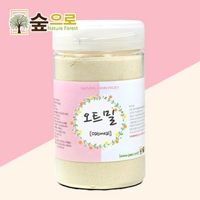 숲으로허브 천연곡물팩 오트밀가루 통 120g, 1개입, 1개