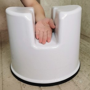 목욕의자 화장실 히노끼의자 사우나 다용도 도료없음 심플한 높이19cm폭13cm, 화이트 ABS 스툴, 화이트, 1개