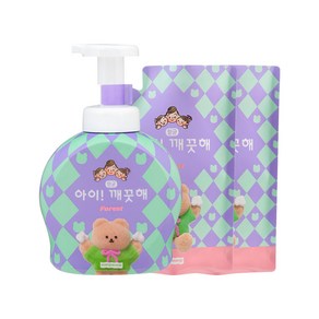 아이깨끗해 EPEP 폼핸드솝 숲속산책 490ml용기x1개 + 450ml리필 x 2개