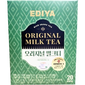 이디야 오리지널 밀크티 18g x 20입, 1개, 20개입