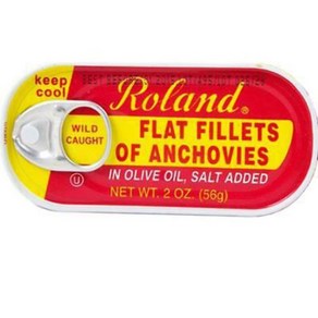 Roland Anchovies Flat In Olive Oil 2 oz Roland Anchovies 플랫 인 올리브 오일 2온스, 1개, 56g