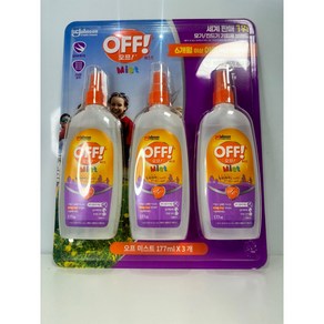 OFF 미스트액 모기기피제, 177ml, 3개