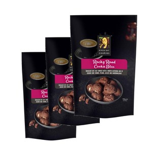 바이런베이쿠키 록키 로드 쿠키 바이츠 Byon Bay Cookies Rocky Road Cookie Bites, 100g, 3개