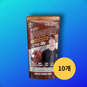 프로틴 파워쉐이크 마시는 단백질 초코맛 10개입, 10개, 230ml