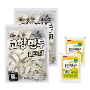 해태제과 고향만두 1200g 2개 + 쫄깃 단무지 200g 2개, 1.2kg