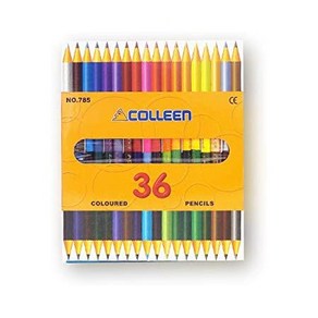 일본직발송 3. 콜린 연필(COLLEEN PENCIL) 콜린 연필 785 원 18 책 36 색 종이 상자 포함 색연필 785-1836, One Size, One Colo