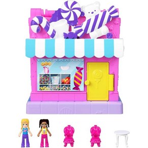 Polly Pocket 폴리포켓 폴리빌 사탕가게 테마 Pollyville Sweet Stoe, Pollyville Sweet Stoe Playset, 1개