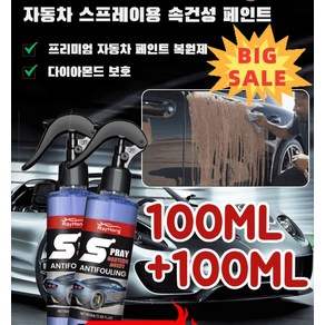 자동차 스프레이용 속건성 페인트 100ML+100ML, 100ml*(1+1), 2개