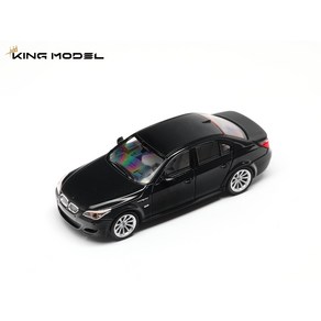 ** 사전 Kingmodel 1:64 M5 E60 블랙/실버 왜건 세단 버전 다이캐스트 모델 자동차, 02 Black sedan, 1개