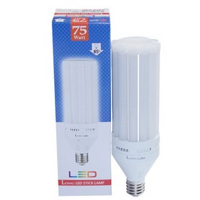 코스모스전기 롱엘이디 LED 보안등 (75W/E39), 주광색, 1개