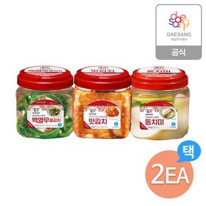 종가 김치1.2kg(백열무물동치미맛김치) 3종 택 2개, 백열무물김치 1.2KG, 1.2kg