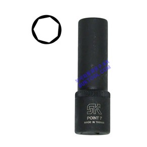 BK [대만제] 1/2인치 휠너트 소켓 7각 SK-9260, 1개