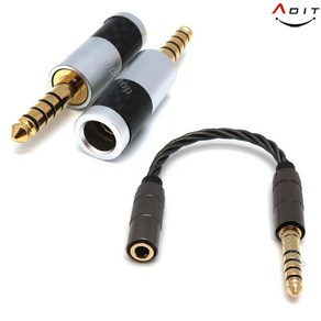 ADIT 밸런스드 4.4 5극 3.5 2.5 AUX 변환젠더 변환 케이블 솔더타입 DIT700, AB0741, 1개