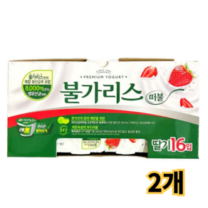 코스트코 남양 떠먹는 불가리스 딸기맛 (85gx16입)x2개 -일반박스 발송, 1.36kg