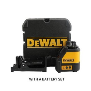 DEWALT DW088CG 2 라인 레이저 레벨 강한 녹색광 크로스 고정밀 수평 수직 레이저 레벨 도팅 기기, 1) a set, 1개