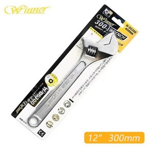 Winne 위너 몽키 렌치 스패너 W-DS300 (12인치) 일반형 최대 벌림 34mm, 1개