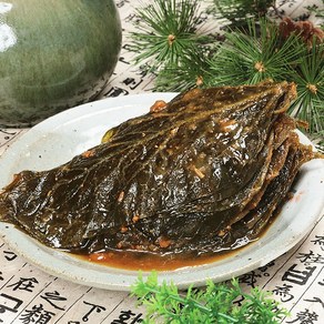 순창고전 된장 콩잎장아찌 /맛있는 양념절임 밥도둑 간단밑반찬, 된장 콩잎장아찌 500g, 1개, 500g