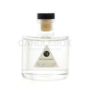 원형 디퓨저용기 210ml + 캡포함, 1개