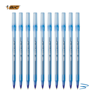 BIC 빅 라운드 스틱 볼펜 (1.0mm) 10개입