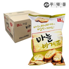 다담 마늘바게뜨 90g, 20개