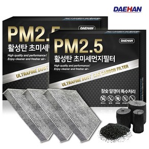 대한 PM2.5 활성탄 자동차 에어컨필터, 1개, 올뉴카니발 (2014~)- PC100