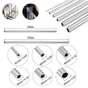 1-10pcs 스테인레스 스틸 튜브 길이 250/500mm 304 모세관 1mm/2mm/3mm/4mm/5mm/6mm/8mm/10mm/12mm, [05] 3x2x250mm   5pcs, 5개