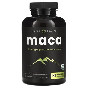 뉴트라챔프 마카 700mg 유기농 캡슐 180개 nuta maca, 180정, 1개