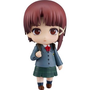 (GOOD SMILE COMPANY) 넨도로이드 seial expeiments lain 이와쿠라 레인 100mm 도장 완료 액션 피규어, 1개