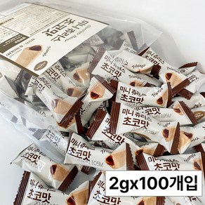 로마나 미니 츄러스 초코맛 맛있는 삼각 미니 초코 스틱 대용량 과자 (개별 포장) 사무실 탕비실 포켓 간식, 1개, 200g