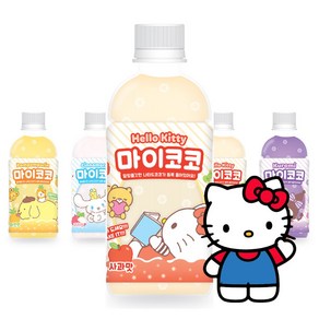 산리오 마이코코 음료 헬로키티 사과맛 340mlx1 입 pet 과육, 340ml, 1개