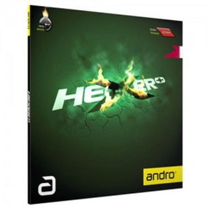 [ANDRO] 안드로 헥서플러스 (HEXER+) 평면러버, BLACK 2.1mm, 1개