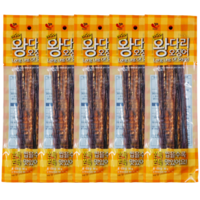 왕다리 오징어 50g x 5 장족 맥주 안주 주전부리, 5개