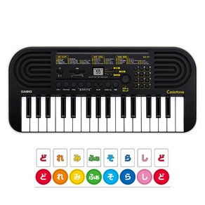 CASIO 전자키보드 Casiotone 32 미니건반 SA-51 블랙 & 화이트, 1개