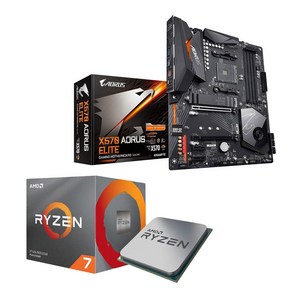 GIGABYTE AORUS ELITE X570 메인보드 + AMD Ryzen 7 3800XT CPU 번들