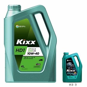 Kixx HD1 E9 CJ-4 10W-40 4L 고급 디젤 엔진오일