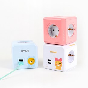 파워존 카카오 파워큐브 USB 4000W 고용량 멀티탭 어피치 16A