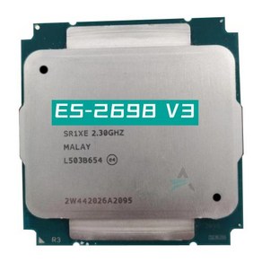 제온 E5 2698 V3 프로세서 SR1XE 2.3Ghz 16 코어 135W 소켓 LGA 2011-3 CPU E5 2698V3